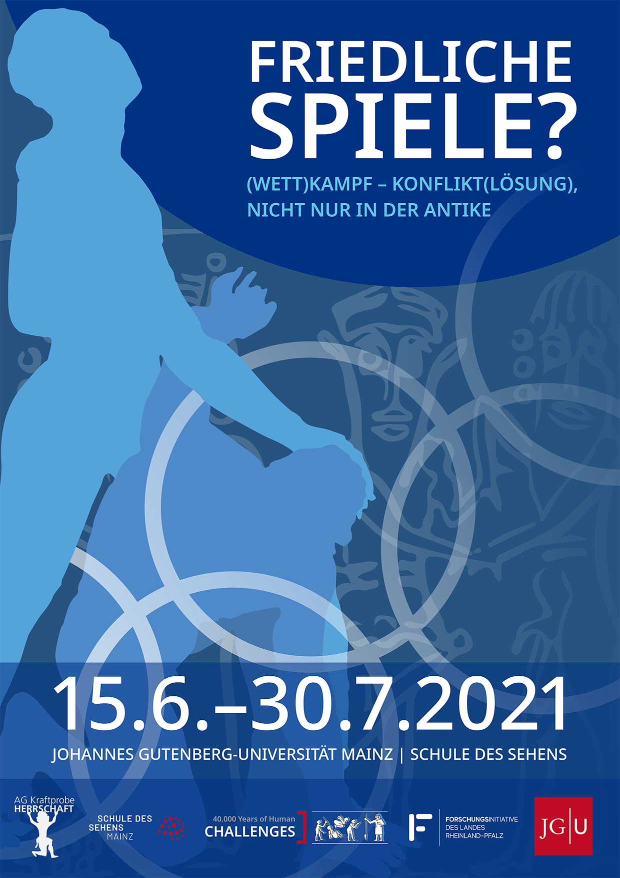 Ausstellungsplakat Friedliche Spiele