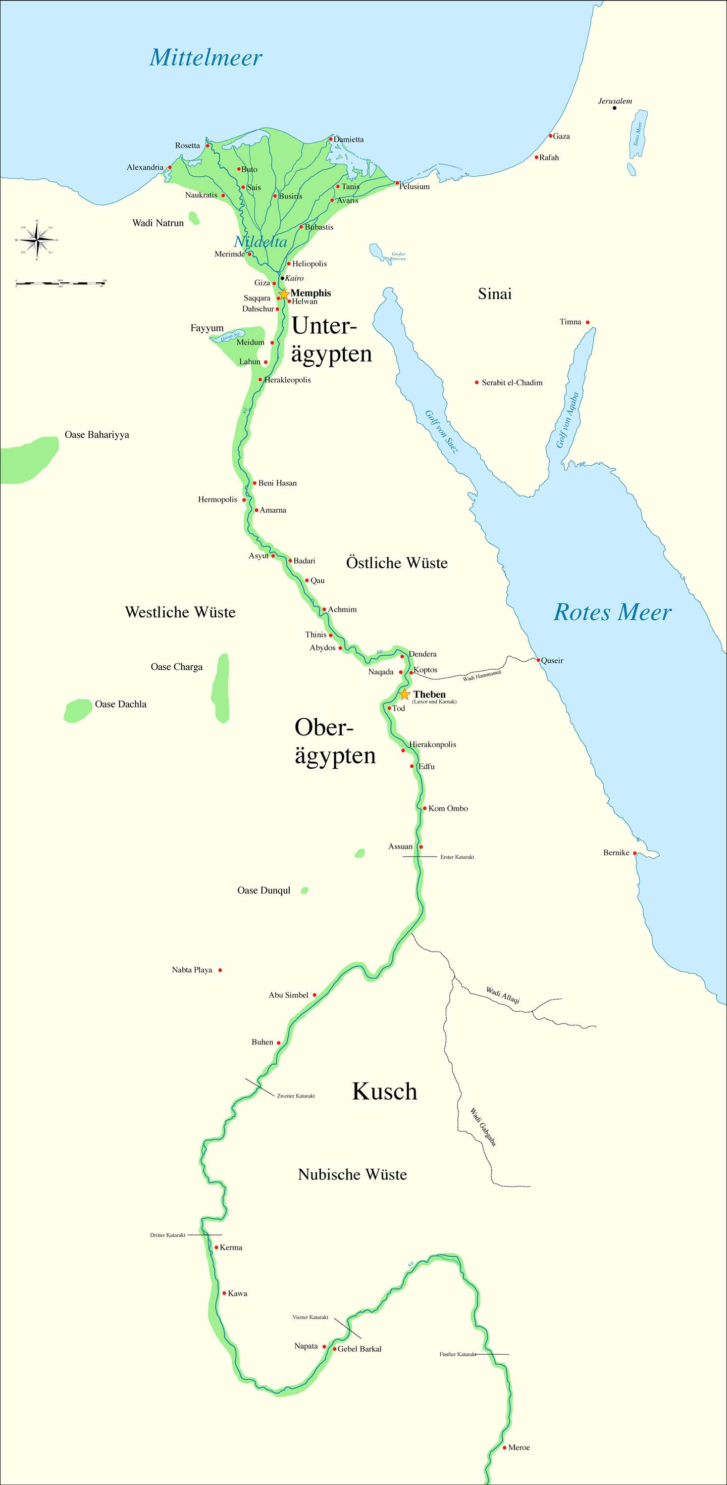 Ägyptenkarte