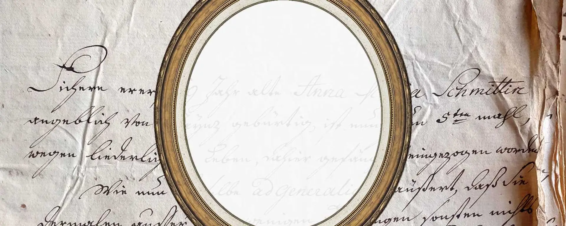 Im Hintergrund Schreiben der Mannheimer Behörden an den Mainzer Gewaltboten, Mannheim, 17.7.1782