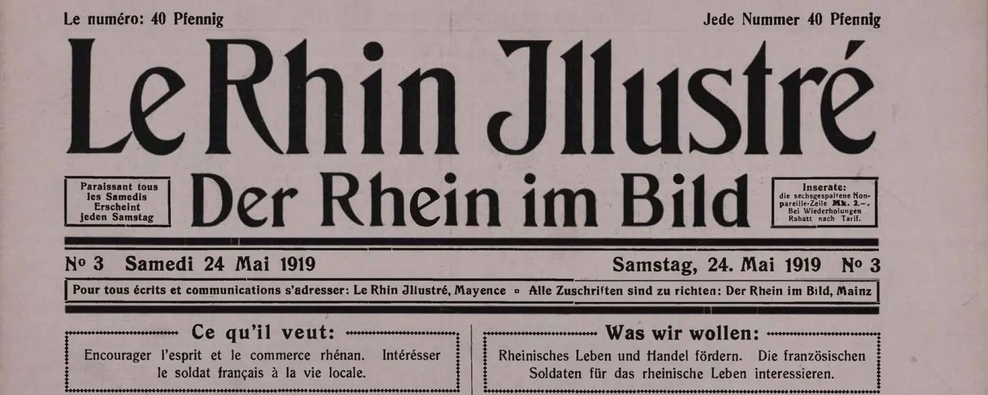 Image matching this topic Wochenzeitung „Le Rhin Illustré – Der Rhein im Bild“