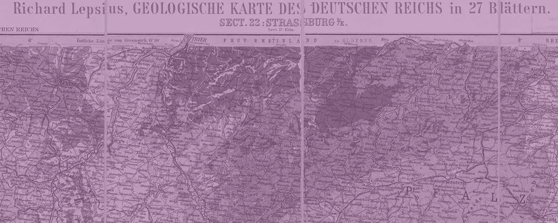 Image matching this topic Ausschnitt Richard Lepsius, Geologische Karte, 1894–1897