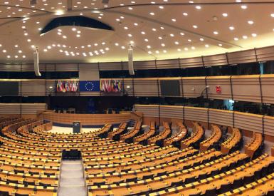 Plenarsaal des EU-Parlaments