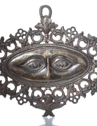 Augenvotiv aus Metall