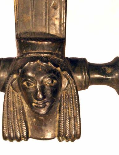 bronzener Henkel mit Hydriakopf