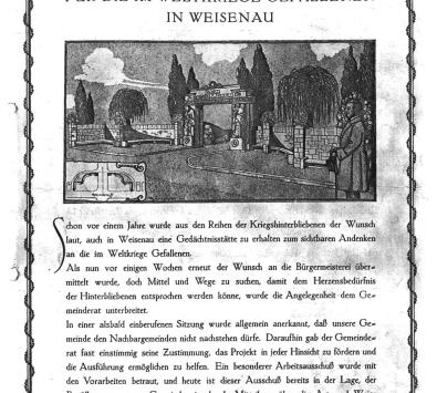 Spendenaufruf, ca. 1925