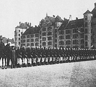 Die 117er beim Antreten in der Alice-Kaserne Mainz