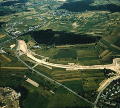 Neubau der Umgehungsstraße bei Montabaur, 07.08.1969 (LHA KO/Wolfgang Lemp)