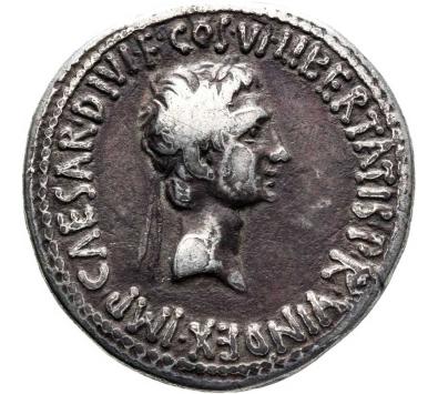 Münze Pax - Cistophor des Augustus