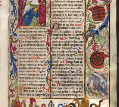 Seite aus dem Brevier Adalberts von Sachsen