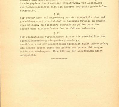 Scan der Diziplinarordnung