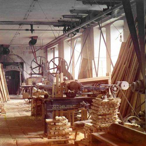 Holzverarbeitungswerk in Slatoust nahe Čeljabinsk