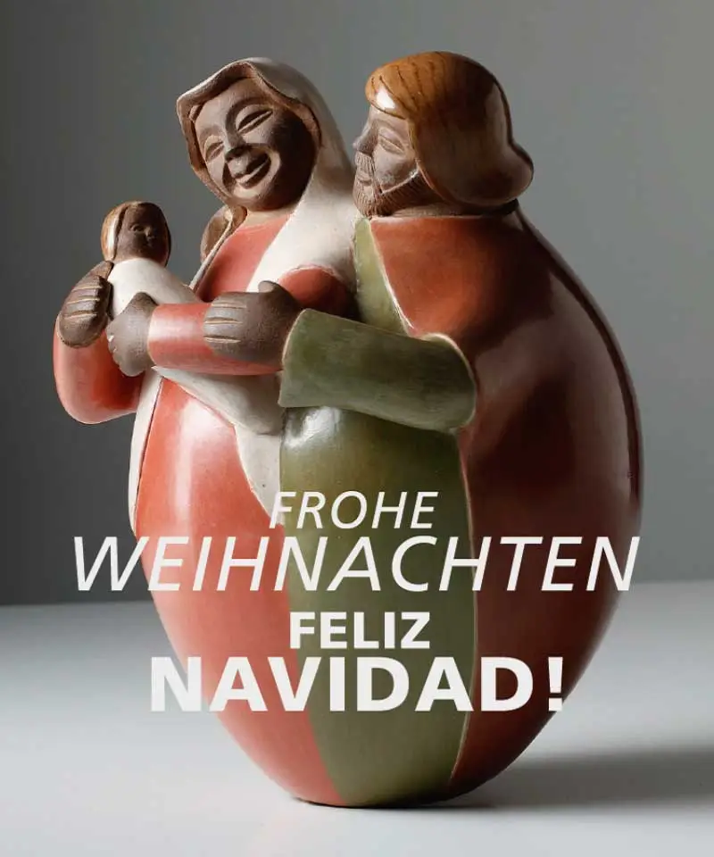 Krippenszene mit Maria, Joseph und Kind