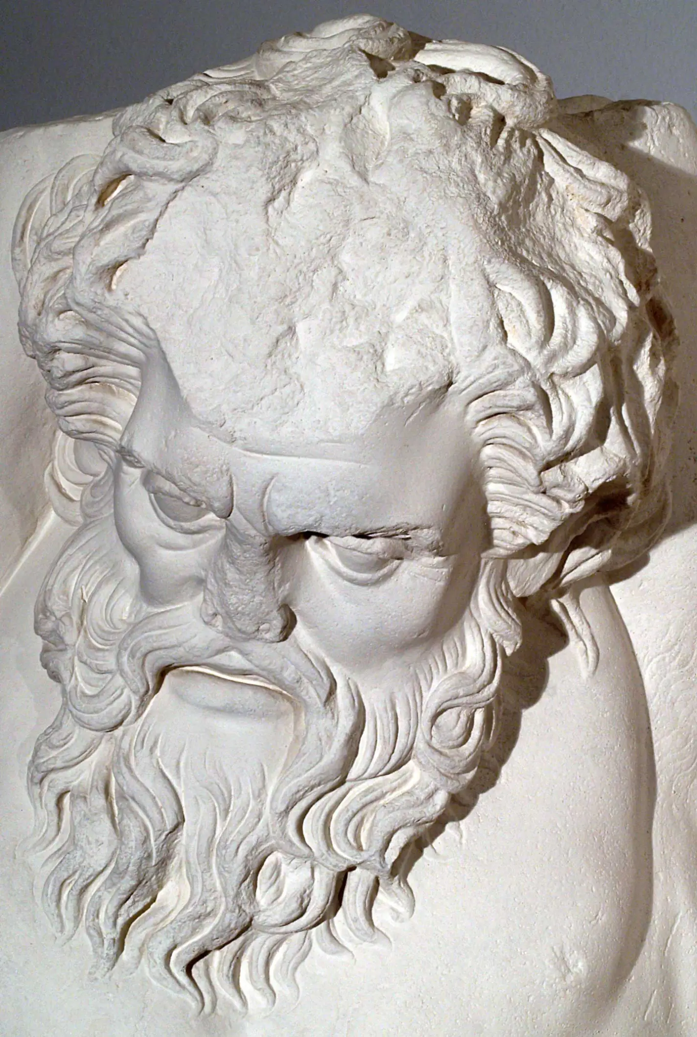 Gesicht - Statue des Marsyas