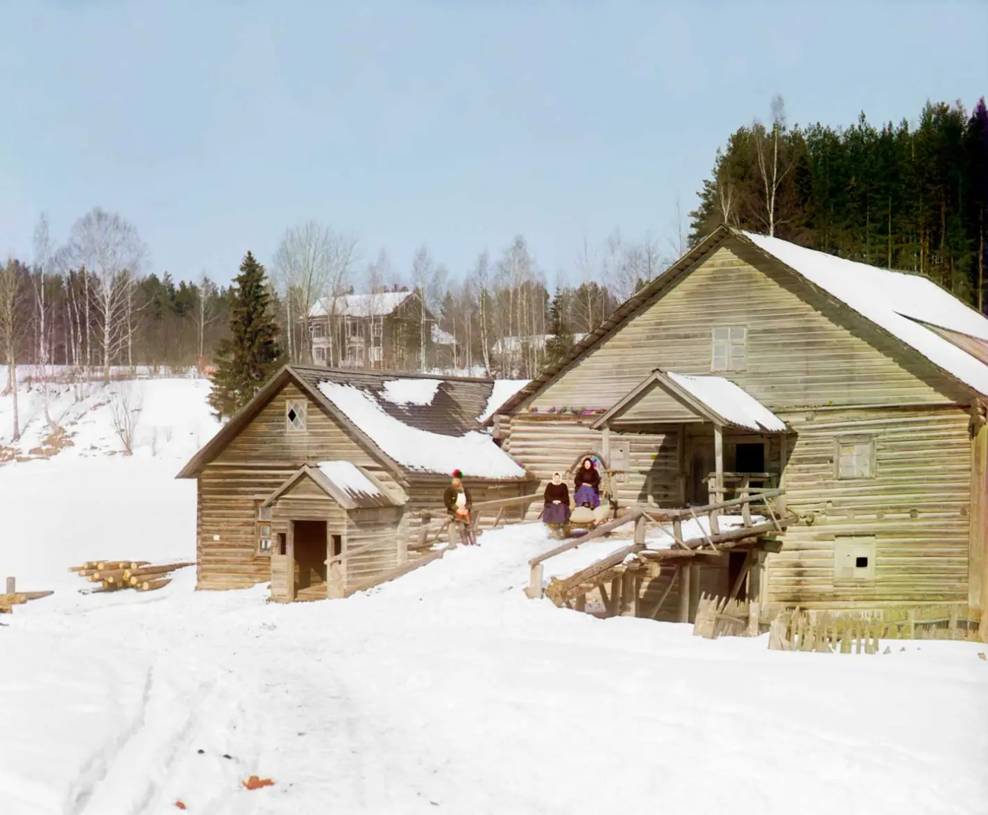 Mühle in der Nähe der Stadt Luga in der Provinz Sankt Petersburg