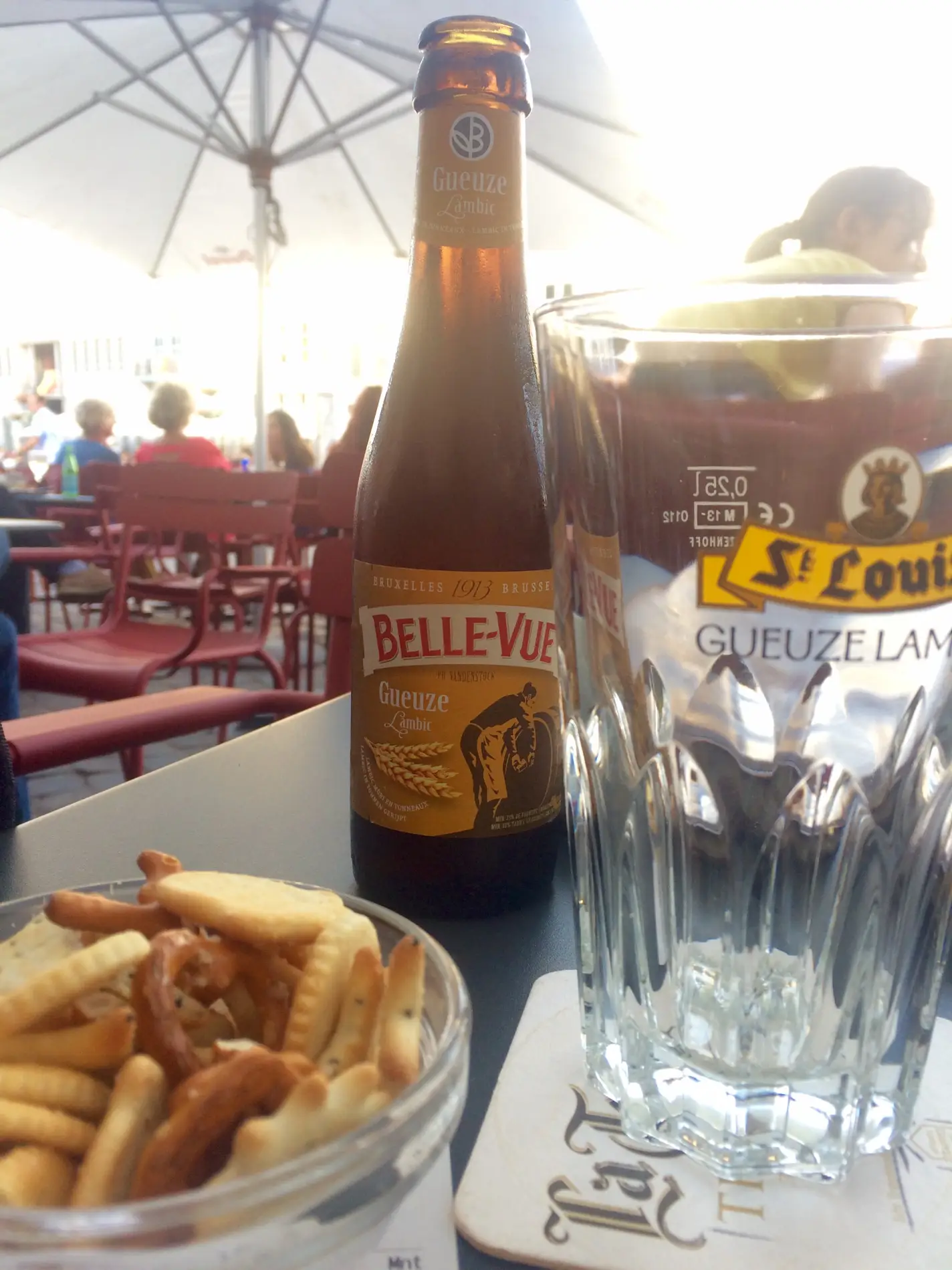 Bier und Pommes Frites