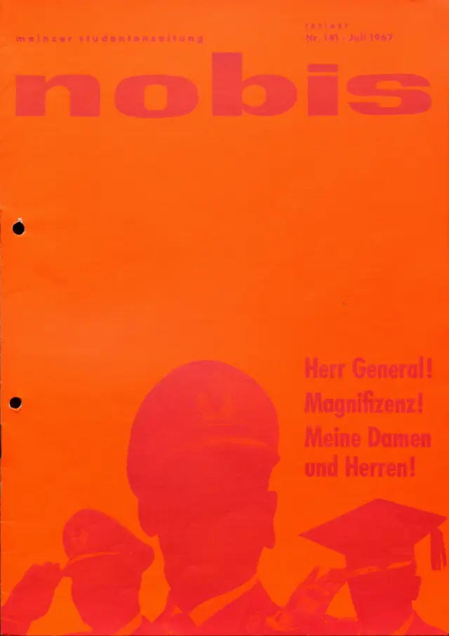 Heftcover der Zeitschrift nobis von Juli 1967