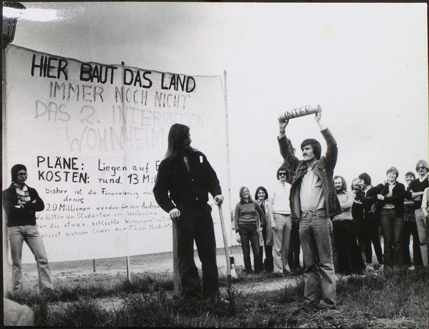 Protestaktion des AStA in den 1970er
