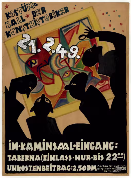 Plakat: Kostümball der Kunsthistoriker