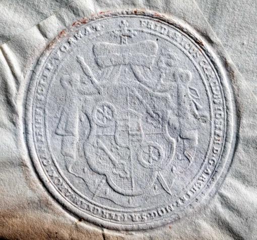 Papiersiegel des Mainzer Kurfürsten Friedrich Karl Josef von Erthal