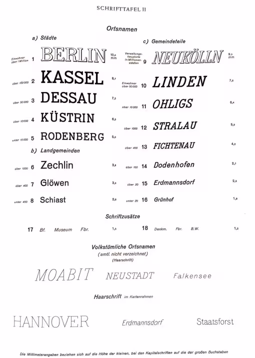 Musterblatt für die Deutsche Grundkarte 1:5000 (1955), in: Niedersächsisches Landesvermessungsamt (Hg.), Hannover, S. 28