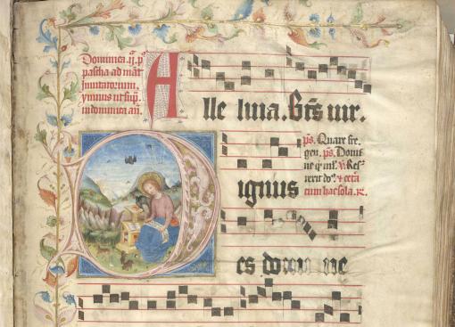 Aus einem Chorbuch der Karmeliter aus dem Dommuseum Mainz, Signatur-B-330-C, CC0