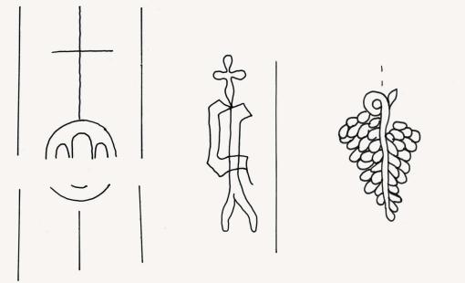 Dreiberg, Gotisches P, Traube