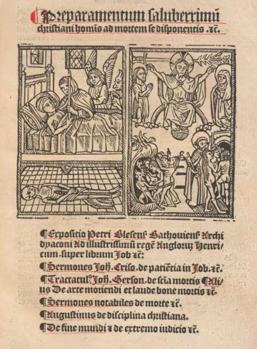 Anfang Preparamentum christiani hominis ad mortem