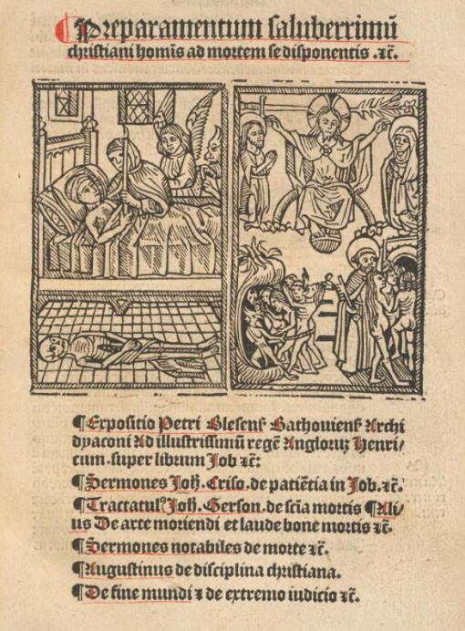Anfang Preparamentum christiani hominis ad mortem