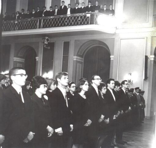 Feierliche Immatrikulation an der Johannes Gutenberg-Universität Mainz 1967