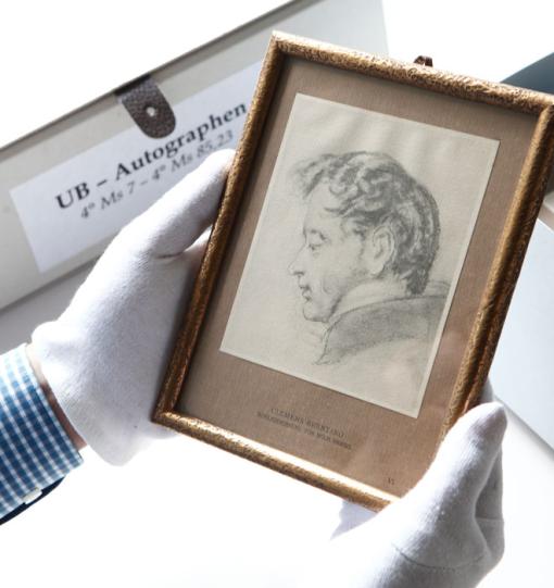 Porträtzeichnung von Clemens Brentano